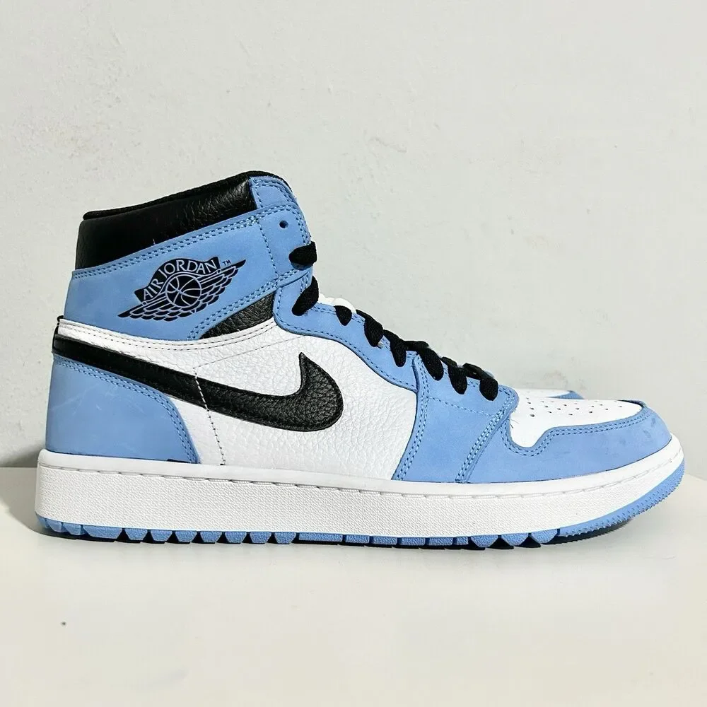 Air Jordan 1 High Retro G “University Blue” Men’s Size 12 Golf Shoes No Lid